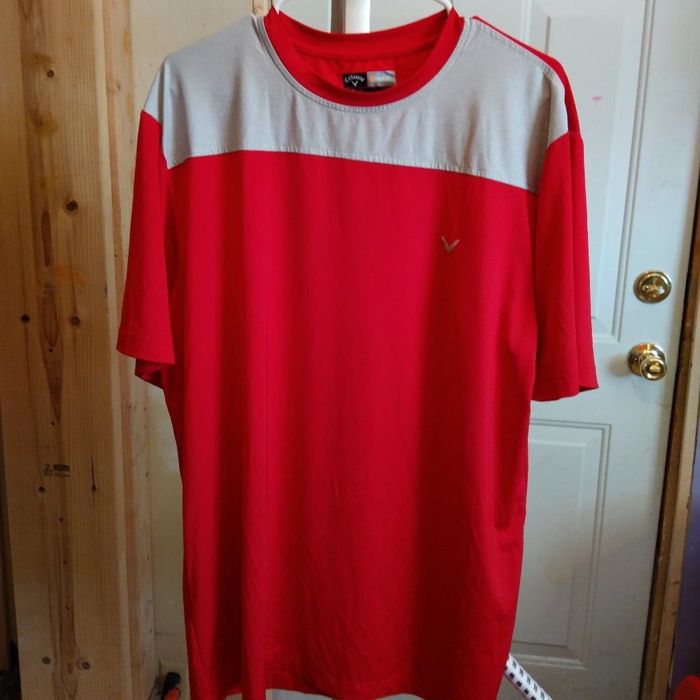 CALLAWAY OPTI-DRI GOLF SHORT SLEEVE SHIRT..... EUC